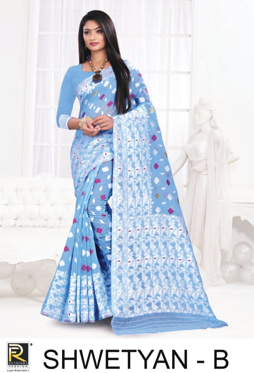 Shwetyan By Ranjna Saree Exclusive Soft Cotton Saree At Lowest Rate In Surat