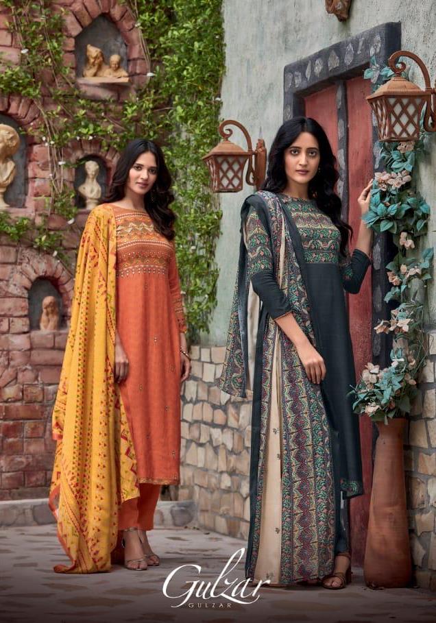 T And M Presents Gulzar Pashmina With Work Classy Look Salwar Kameez In India