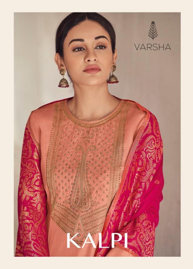 Varsha Fashions Launch Kalpi Tussar Silk With Embroidery Traditional Look Suits