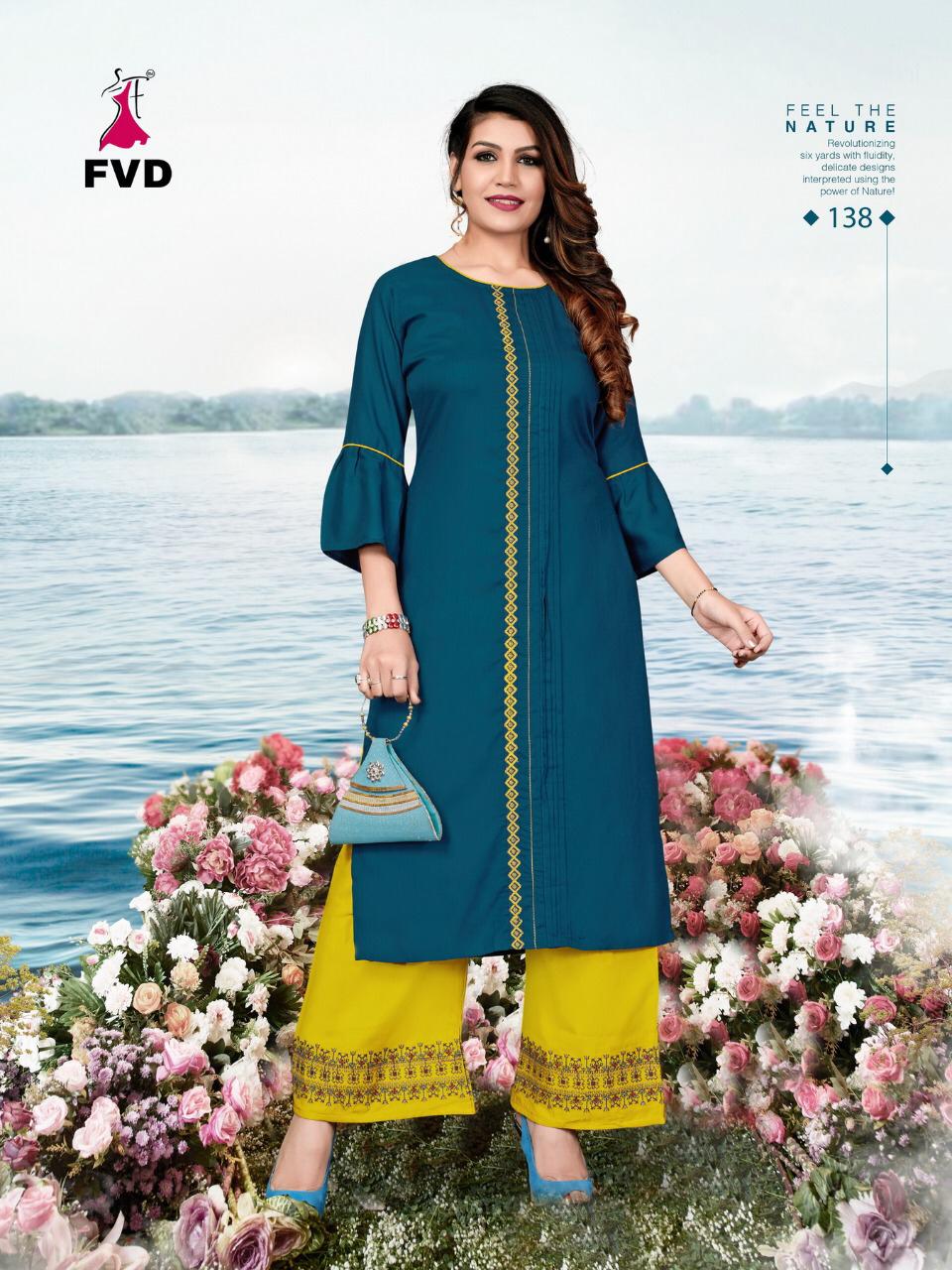 Fashion Valley Dress Launch Jalwa Vol 2 Rayon Embroidery Work Kurti With Plazzo Seller