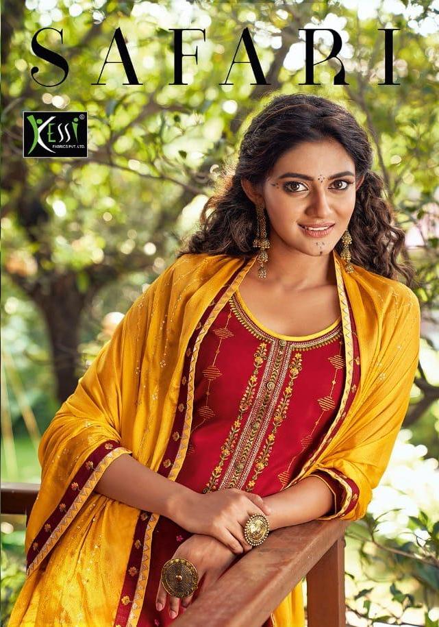 Kessi Launch Safari Jam Silk With Embroidery Work Stylish Salwar Kameez In Surat