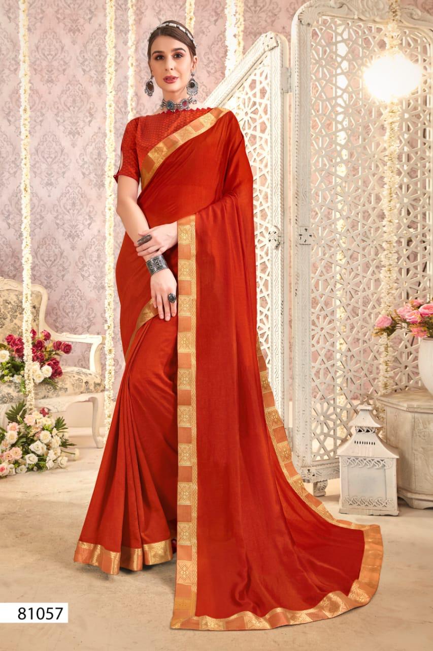 Kiva Silk By Right Women Designer Vichitra With Lace Saree 2020 Trending Women Cloths