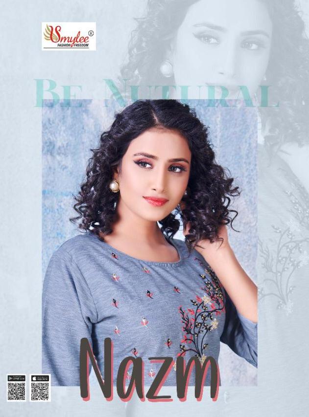 Nazm By Rung Exclusive Stylish Rayon With Embroidery Work Top With Bottom