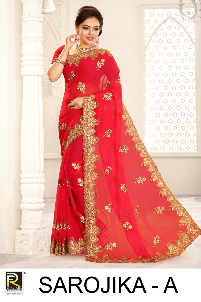 Ranjna Saree Launch Sarojika Fancy Blooming Designer Heavy Saree Catalogs