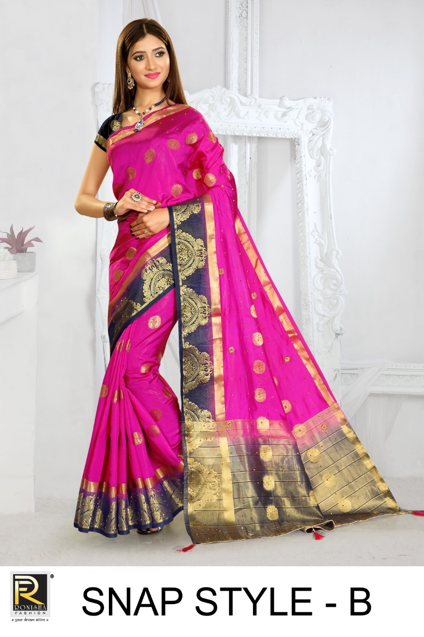 Ranjna Saree Snap Style Latest Casual Wear Nylon Silk Designer Saree Trader In India