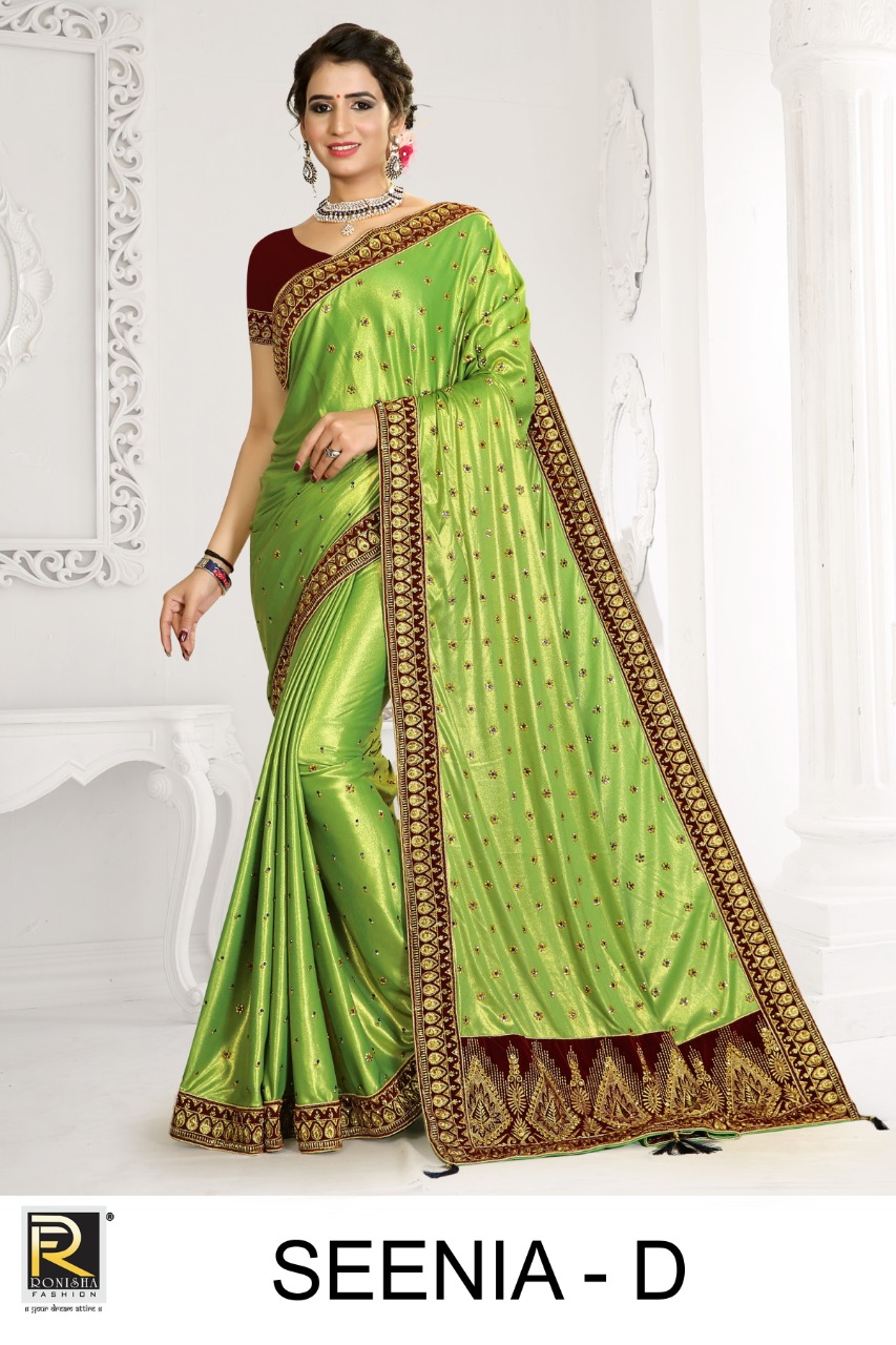 Seenia By Ranjna Saree Exclusive Classy Look Lycra Saree At Wholesale Price In India