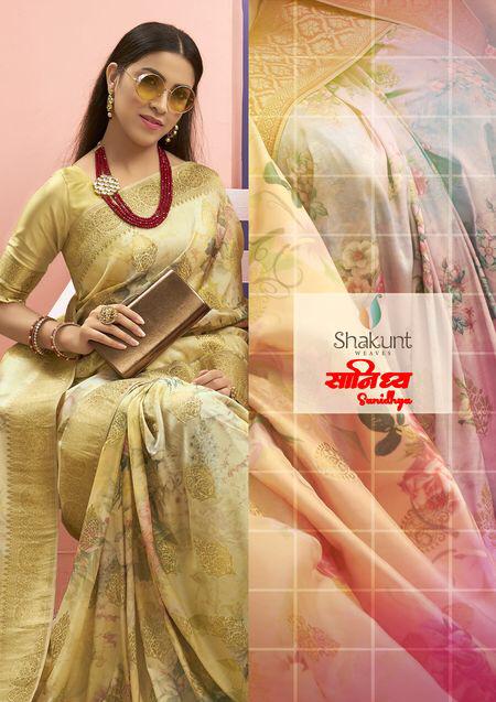 Shakunt Launching Sanidhya Digital Print Art Silk Designer Heavy Look Saree Trader