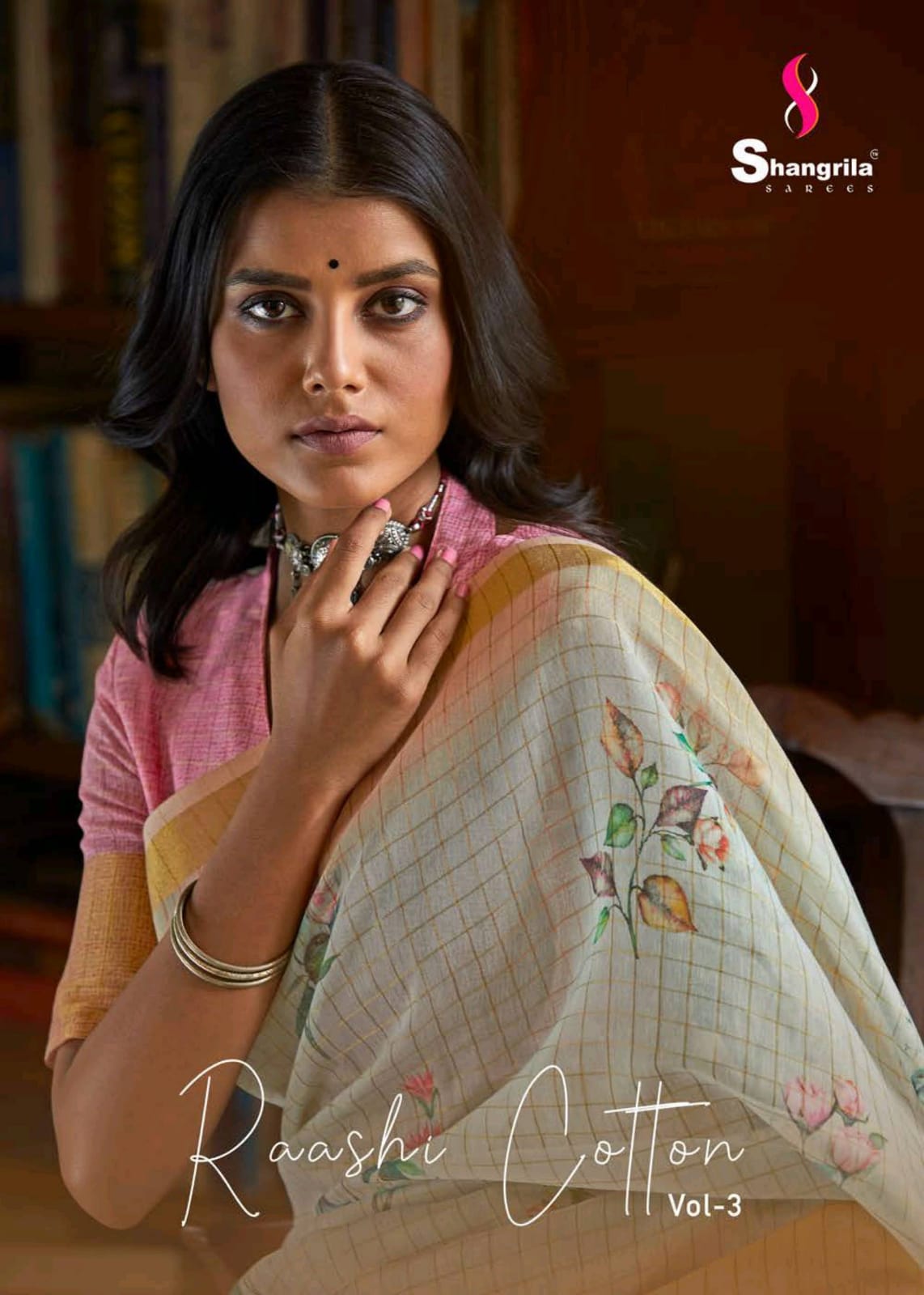 Shangrila Raashi Cotton Vol 3 Linen Cotton Excellent Look Saree Catalogs