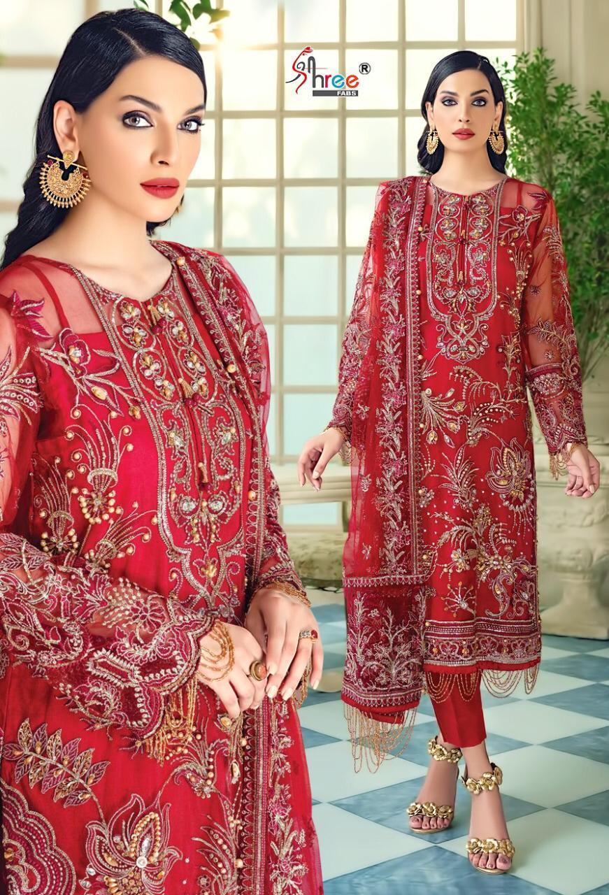 Shree Fab Launch D No S 172 Butterfly Net Designer Heavy Stylish Salwar Kameez