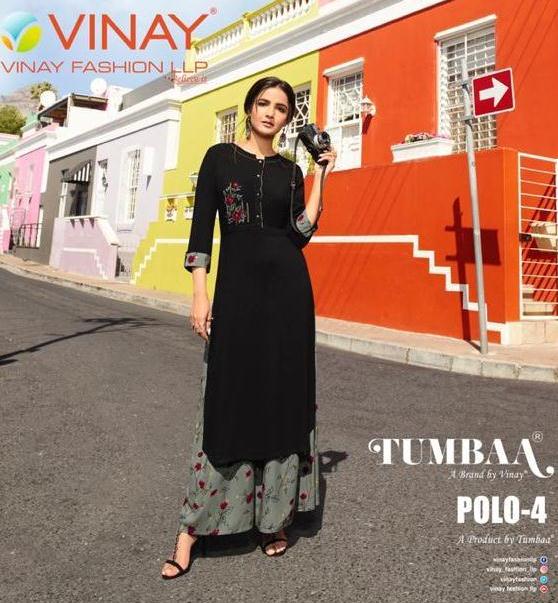 Vinay Fashion Tumbaa Polo 4 Exclusive Design Kurti With Plazzo Online Shopping