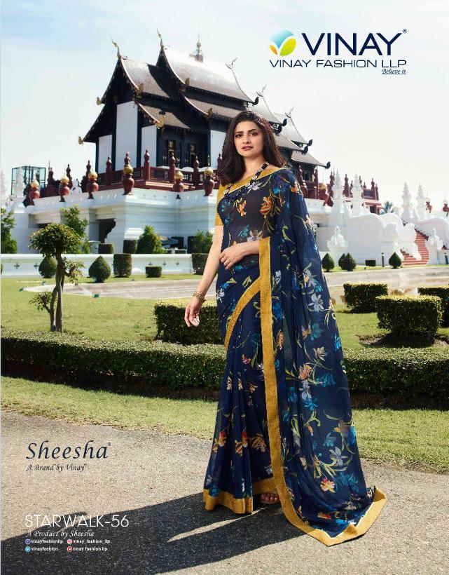 Vinay Starwalk Vol 56 Series 22831-22839 Weightless With Jequard Printed Saree