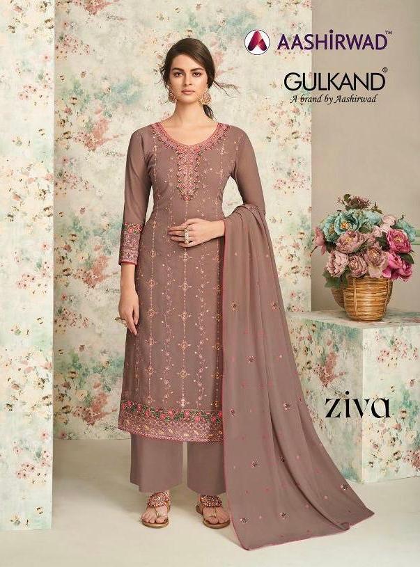 Aashirwad Launch Ziva Georgette Ethnic Wear Fancy Salwar Kameez