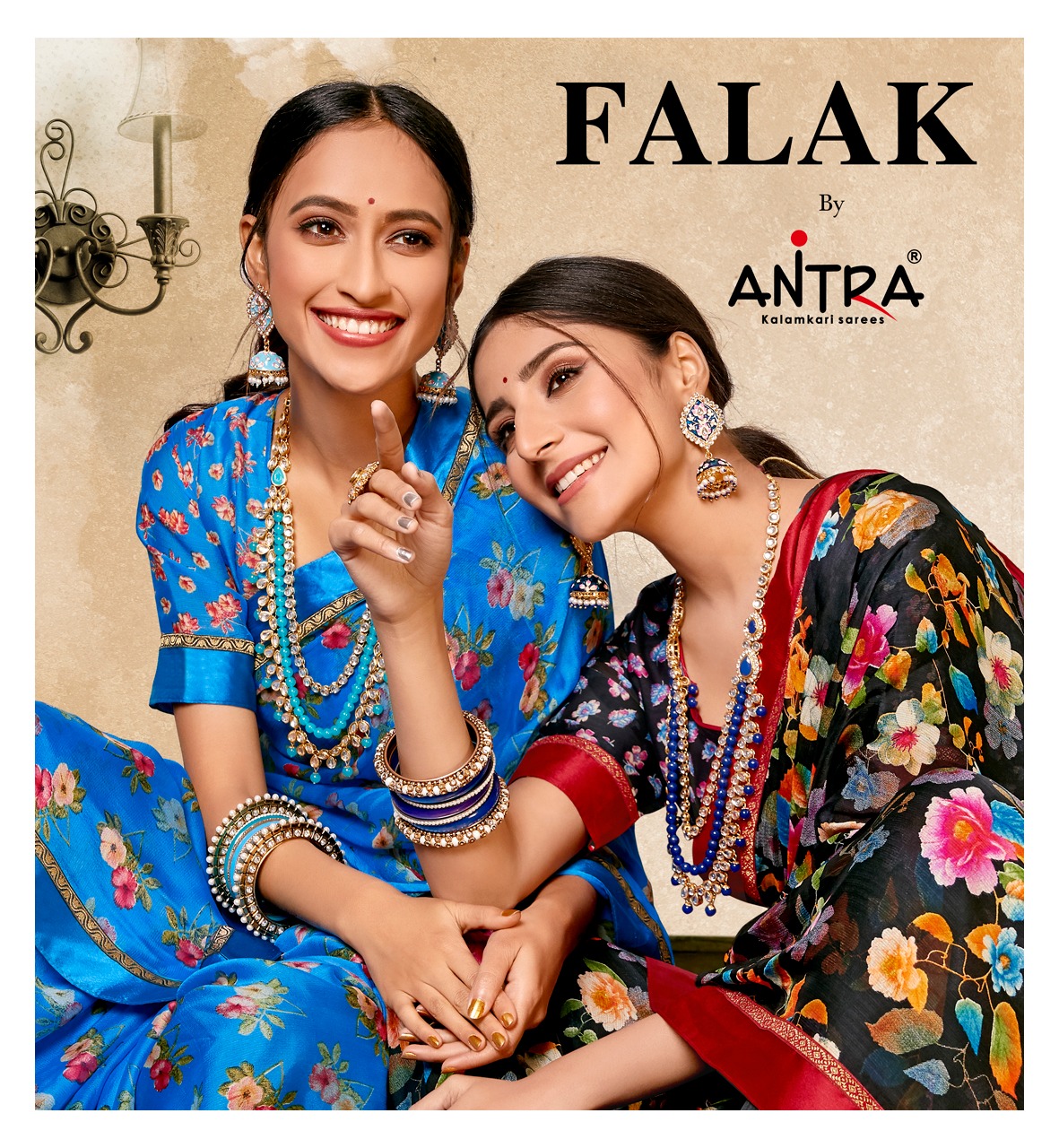 Antra Launch Falak Chinese Chiffon Printed Daily Wear Saree Wholesaler