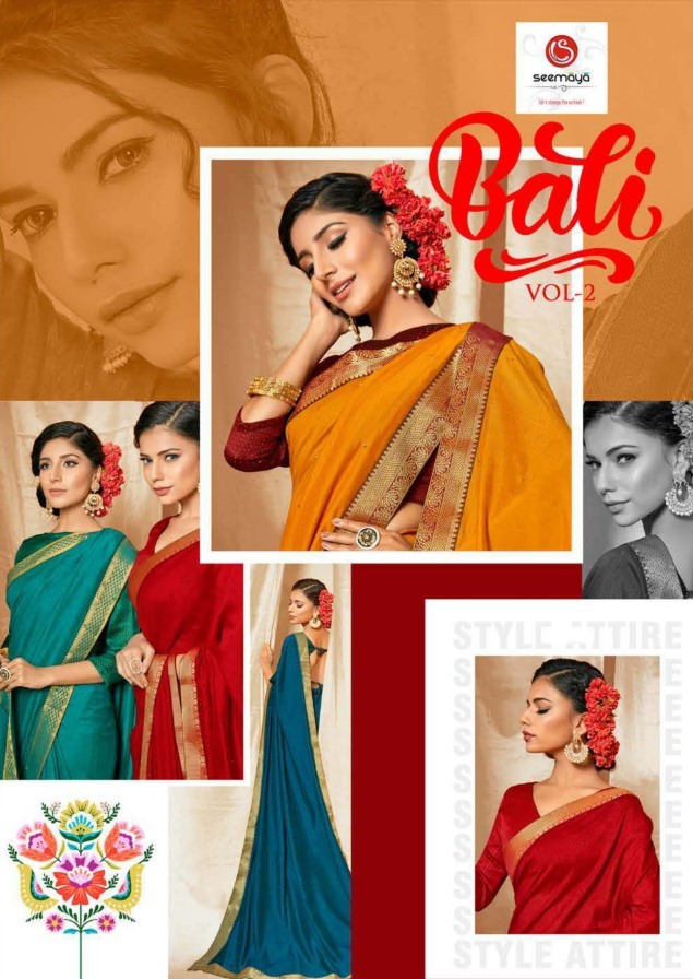 Bali Vol 2 By Seemaya Vichitra Silk Latest Saree At Affordable Rate