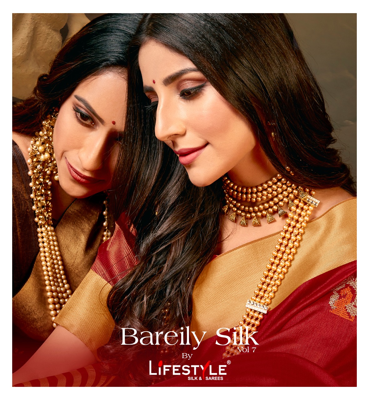 Bareily Silk Vol 7 By Lifestyle Crystal Silk Designer Traditional Wear Saree