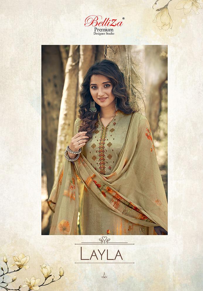 Belliza Designer Studio Layla Pure Heavy Jam Cotton Digital Print Salwar Suits