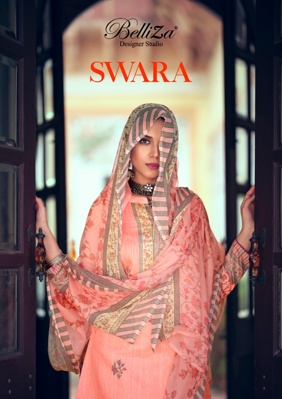 Belliza Designer Studio Swara Jam Cotton Digital Print Casual Wear Dress Materials