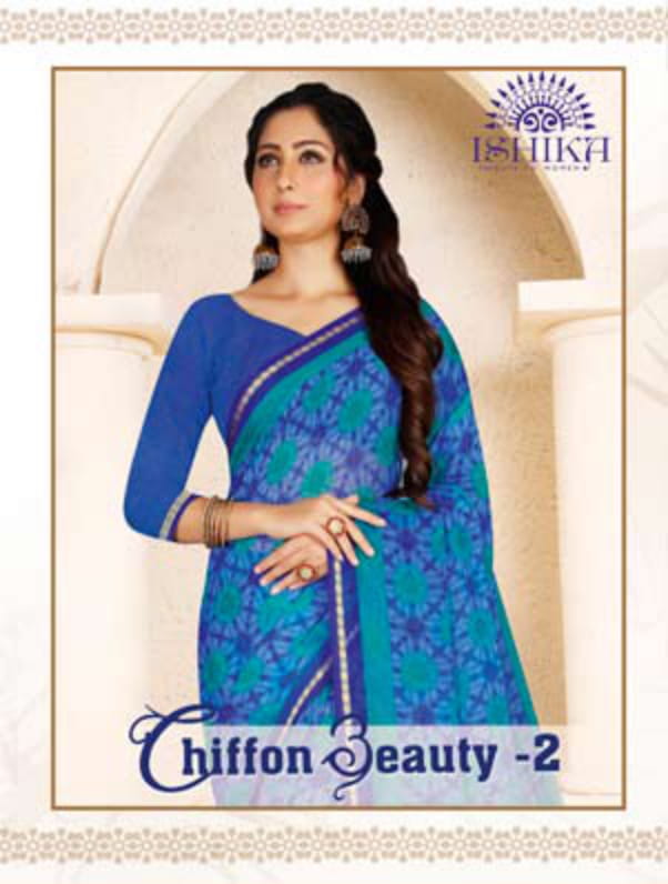 Chiffon Beauty Vol 2 By Ishika Printed Chiffon Daily Wear Best Saree Wholesaler