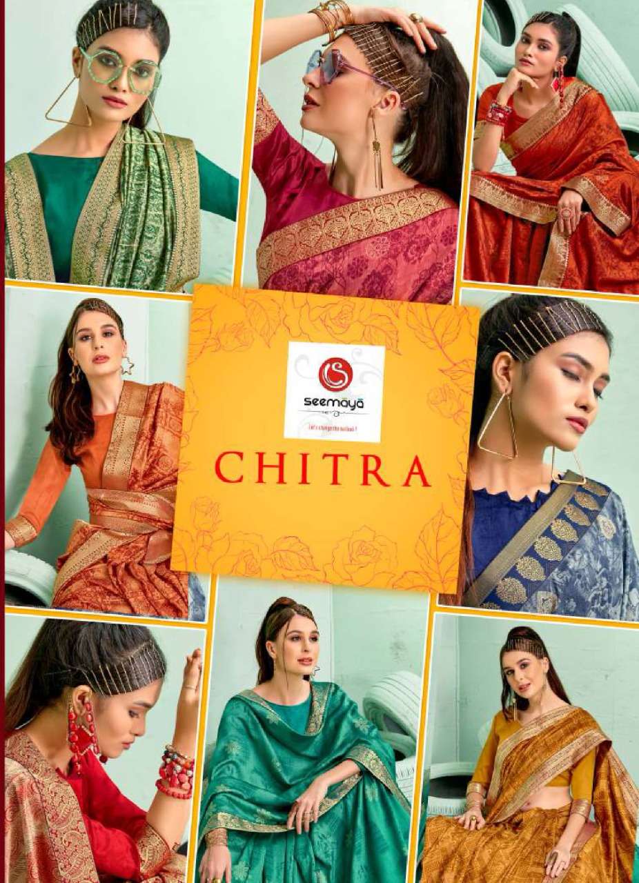 Chitra By Seemaya Vichitra Silk Printed Daily Wear Women Saree