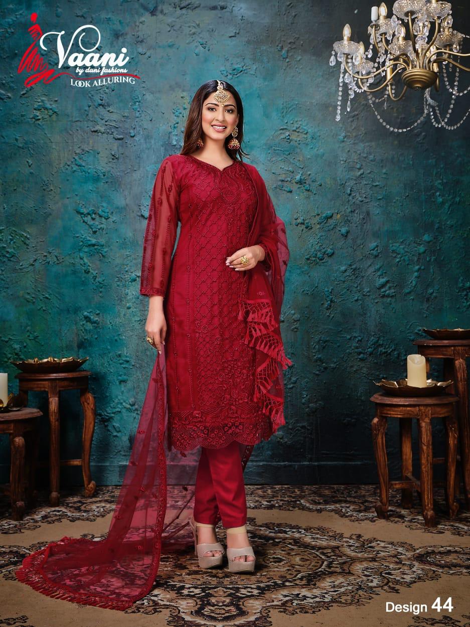 Dani Fashion Launching Vaani Vol 4 Net With Heavy Work Designer Salwar Kameez