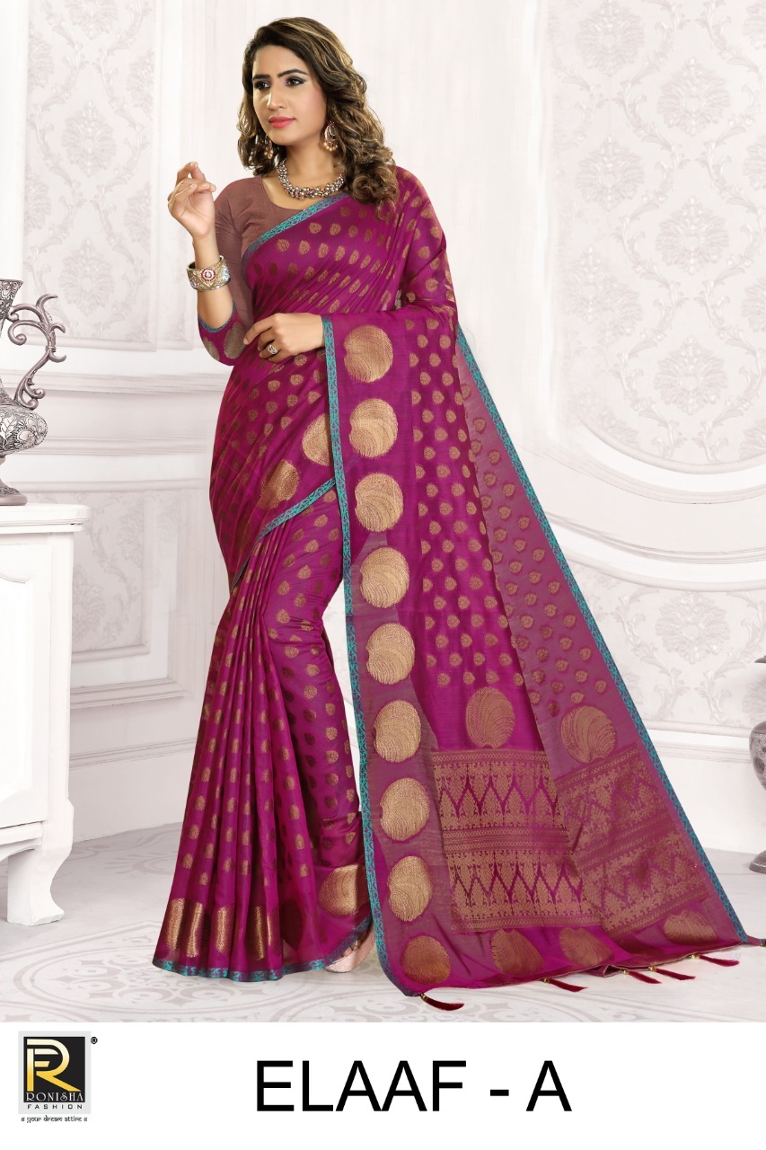 Elaaf By Ranjna Saree Stylish Soft Cotton Saree Catalogs Supplier In Surat Market