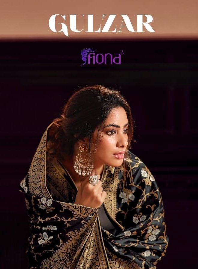 Fiona Presents Gulzar Jacquard With Handwork Charming Look Exclusive Salwar Suits Wholesaler