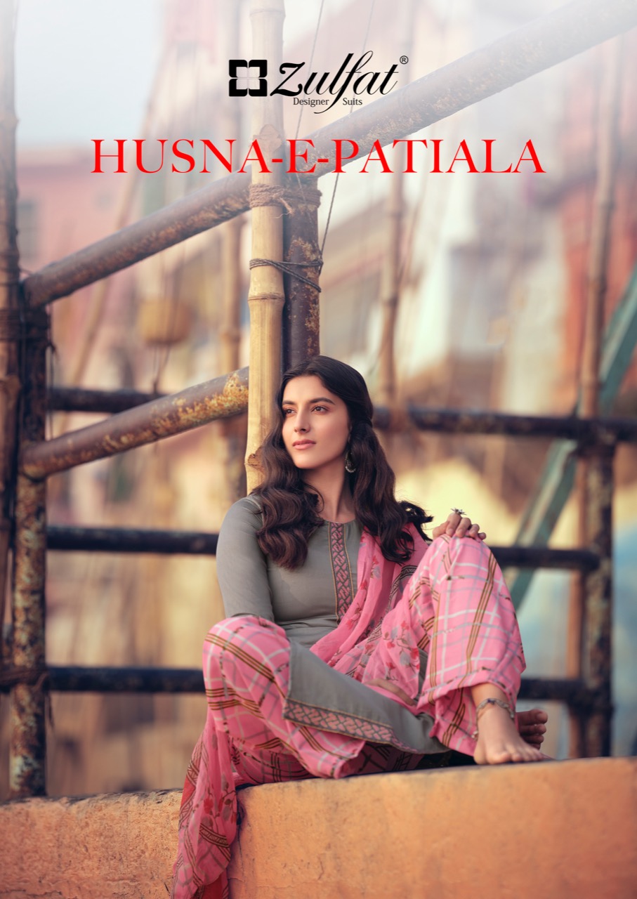 Husna E Patiala By Zulfat Designer Heavy Jam Cotton Casual Wear Salwar Kameez