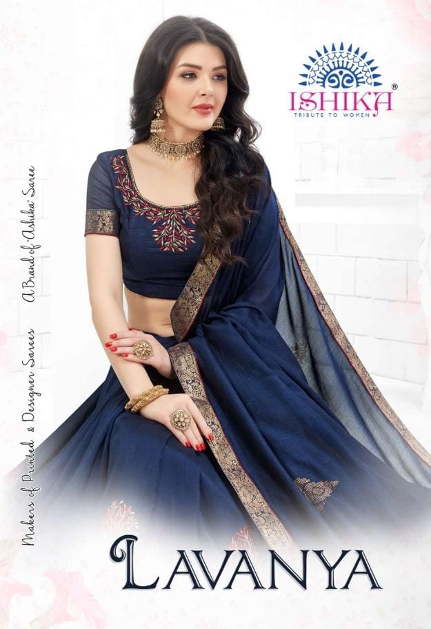 Ishika Launching Lavanya Fancy Latest Stylish Saree Branded Collections