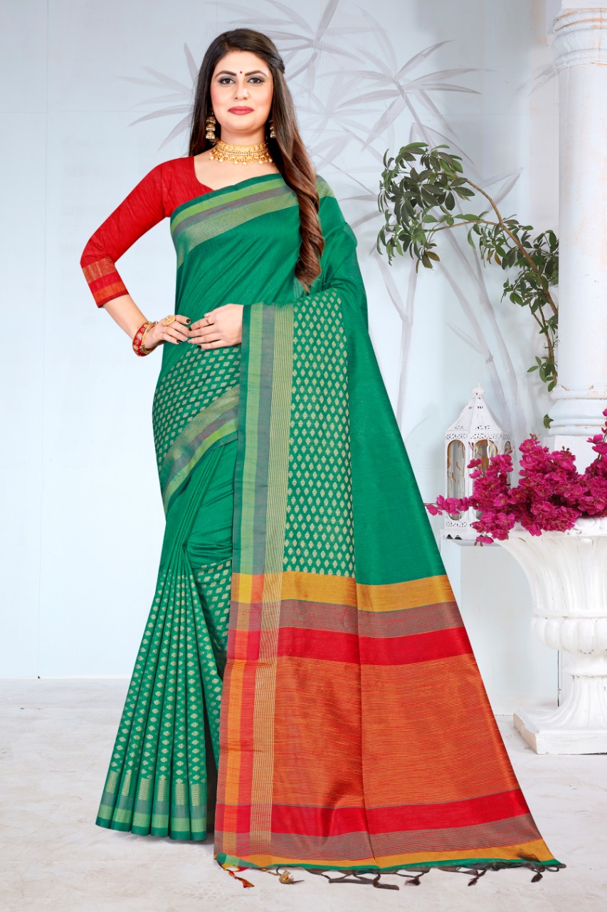 Ishika Saree Mukta Silk Indian Traditional Wear Fancy Silk Saree Catalogs Seller