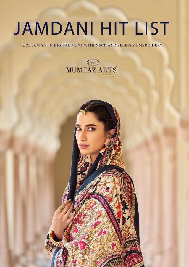 Jamdani Hit List By Mumtaz Arts Jam Satin Karachi Suits Wholesaler