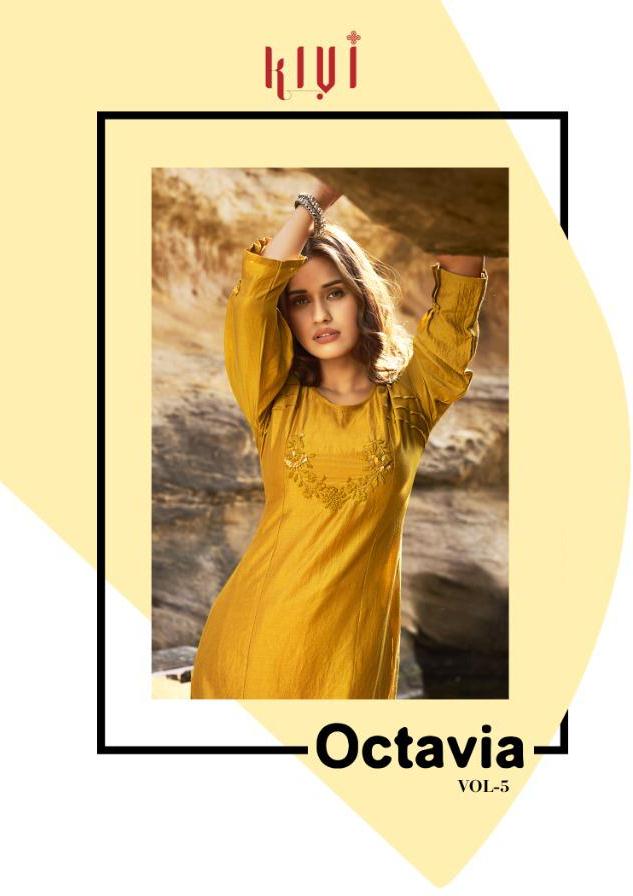 Kalaroop Presenting Octavia Vol 5 Lining Fancy Silk Kurti Comfor Wear For Girls