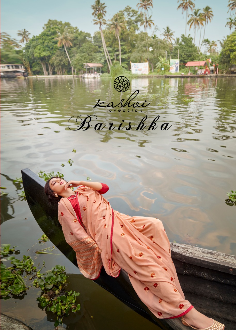 Kashvi Creation Presents Barishka Italian Chiffon Print Casual Wear Exclusive Saree Wholesaler