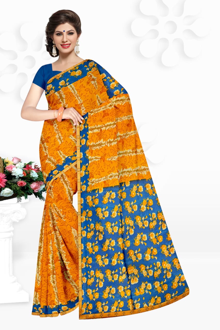 Kesari Vol 1 By Narmada Renail With Border Lowest Rate Saree Collections In Surat