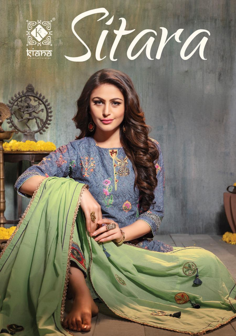 Kiana Launch Sitara Schiffli Fancy Digital Print Readymade Bottom Pant Sharara Style Suits