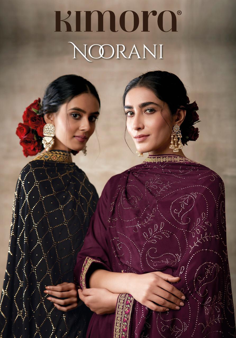 Kimora Presents Noorani Chinon Chiffon With Work Heavy Wedding And Party Wear Suits