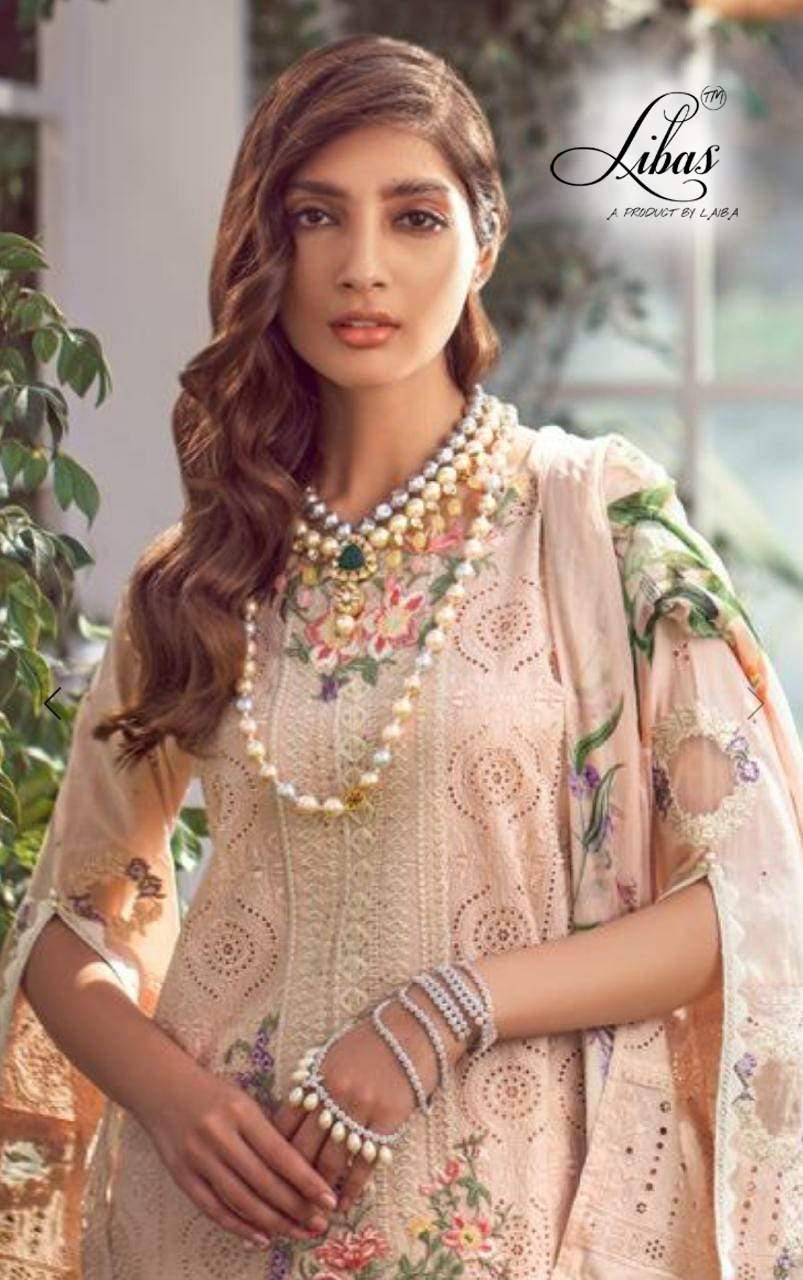 Laibas Launch Libas Lpc Vol 5 Cambric Cotton With Heavy Embroidery Pakistani Suits