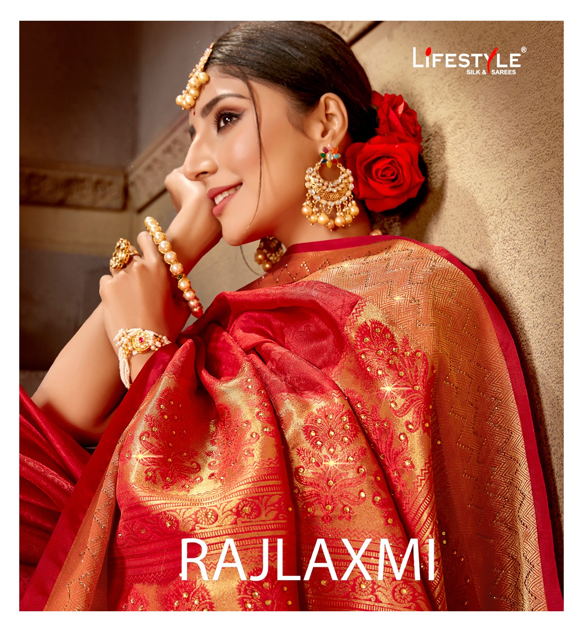 Lifestyle Launch Rajlaxmi Silk Rich Pallu Wedding Saree Wholesaler