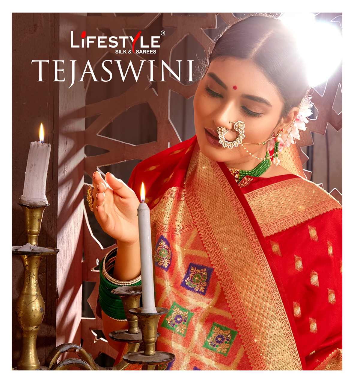 Lifestyle Present Tejaswini Weaving Paithani Fancy Saree Wholesaler