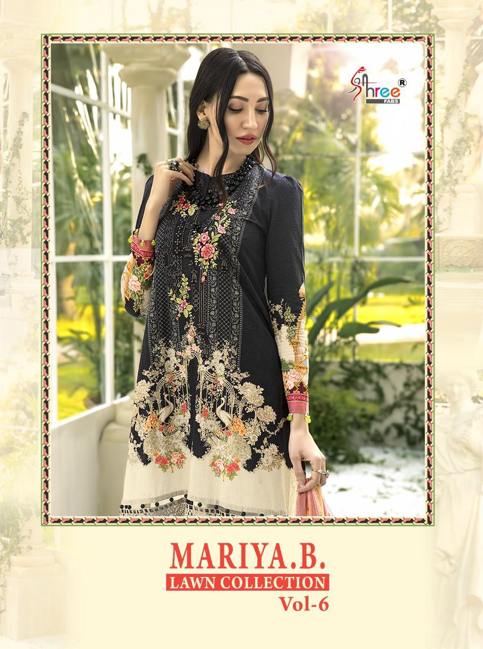 Maria B Lawn Vol 6 By Shree Fabs Jam Cotton Pakistani Dress Materials