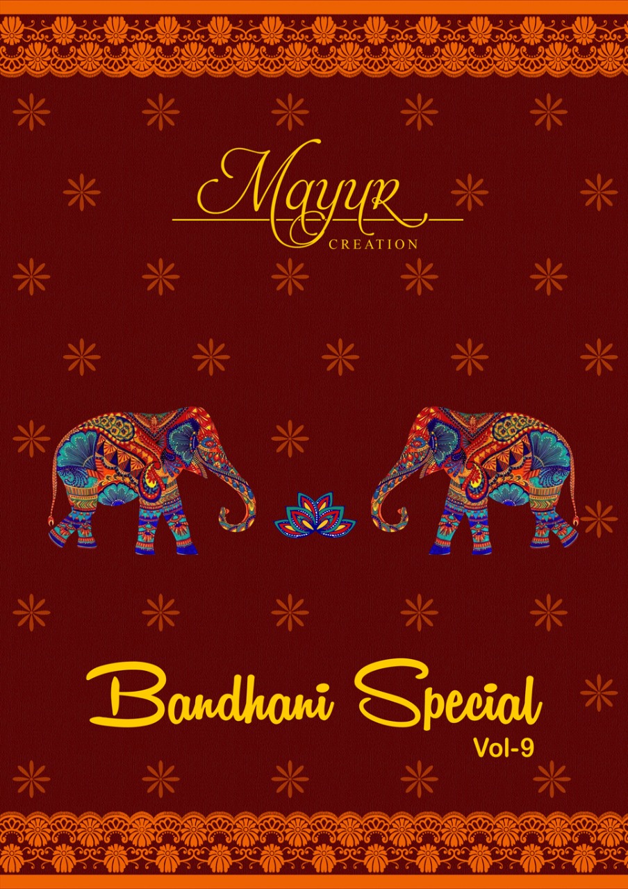 Mayur Creation Bandhani Special Vol 9 Cotton Casual Wear Salwar Suits At Chipest Rate