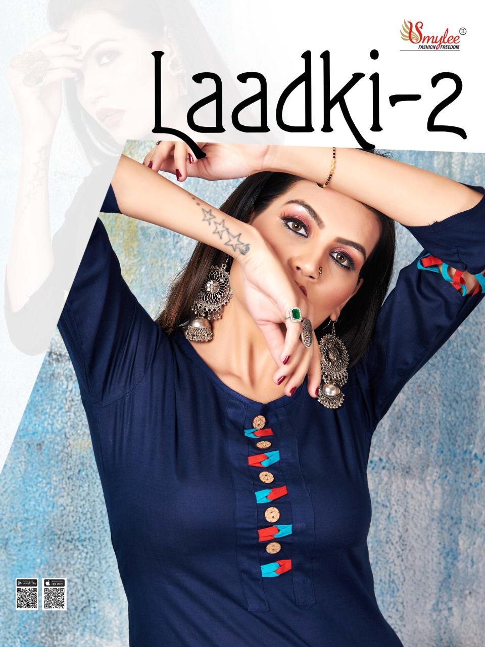 Rung Presents Laadki Vol 2 Heavy Rayon Daily Wear Kurti For Girls Collections