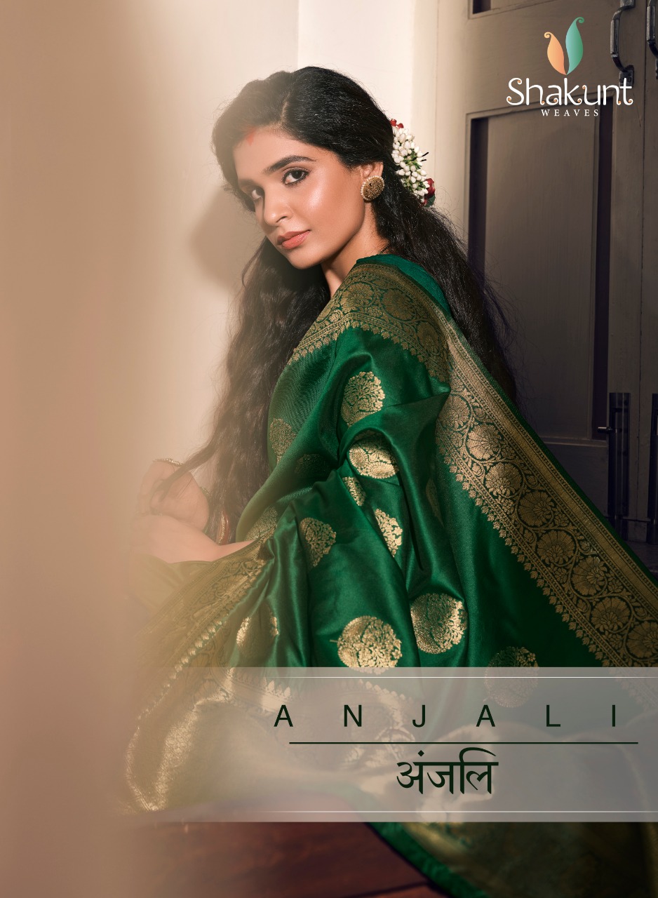 Shakunt Launch Anjali Rich Silk Good Looking Fancy Saree Seller