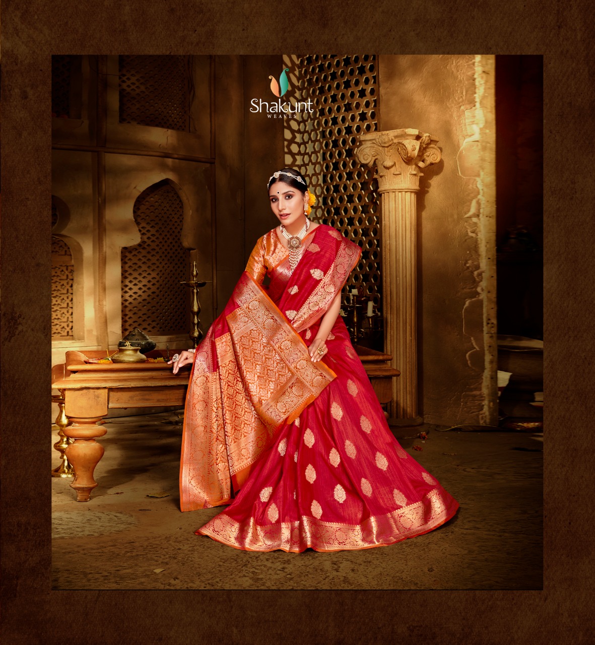 Shakunt Launch Sanjivani Cotton Weaving Designer Traditional Wear Saree Online Shopping