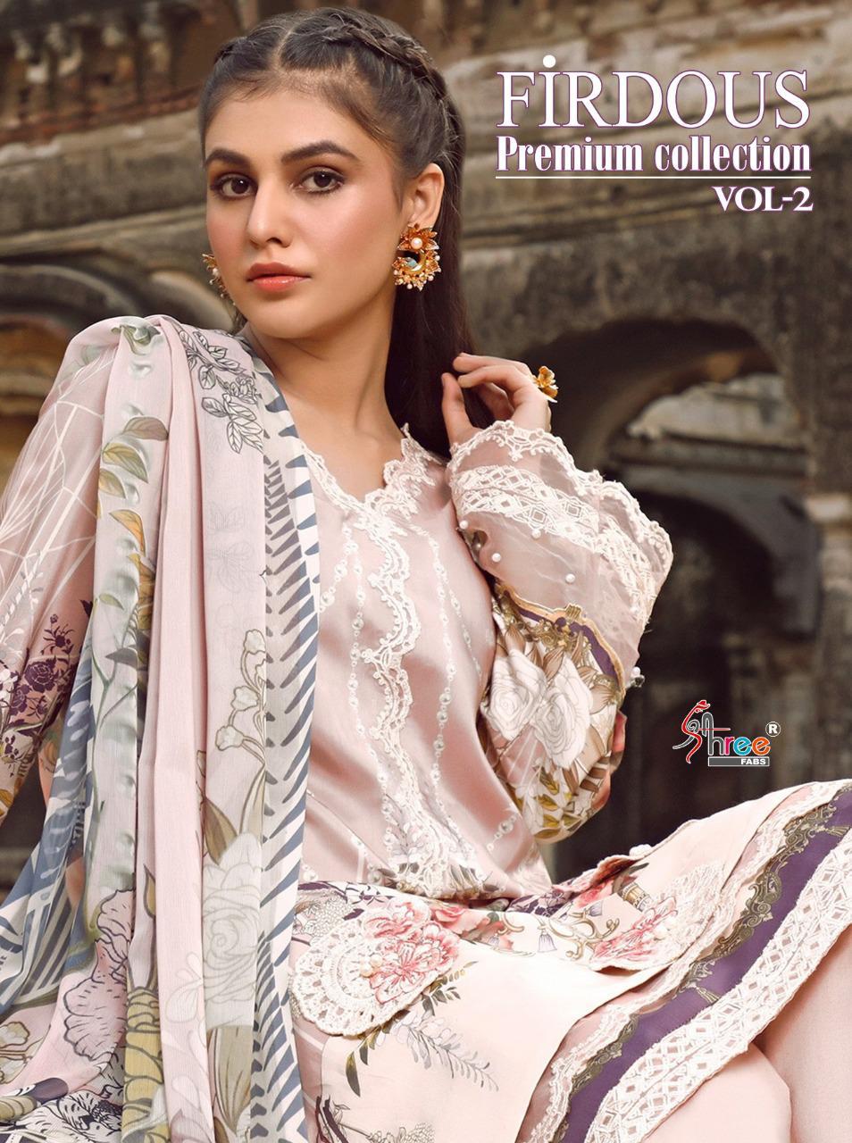 Shree Fabs Firdous Premium Collection Vol 2 Jam Cotton Pakistani Dress Materials