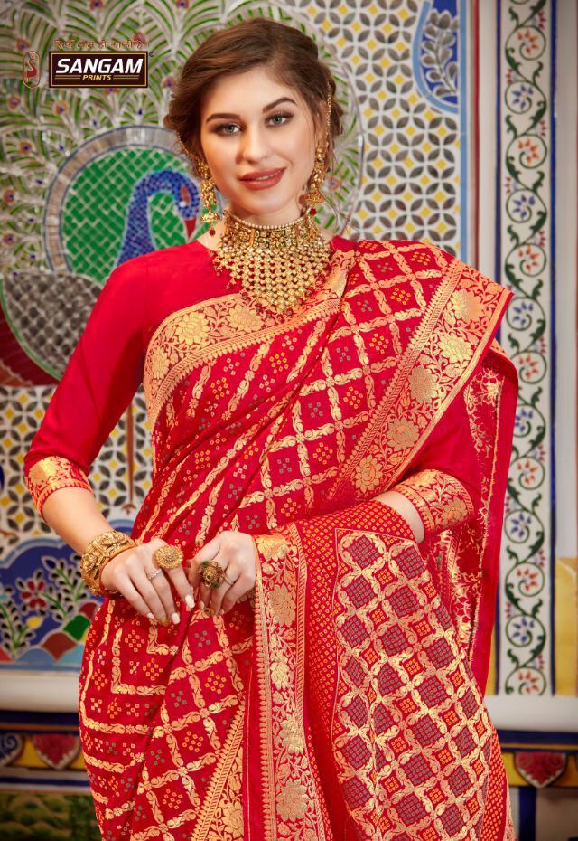 Silk Patola By Sangam Designer Traditional Wear Silk Saree Limited Stock