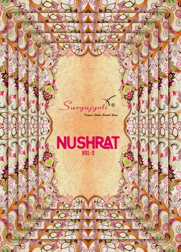 Suryajyoti Nushrat Vol 2 Heavy Satin Cotton Exclusive Salwar Kameez In Suart Textile Market