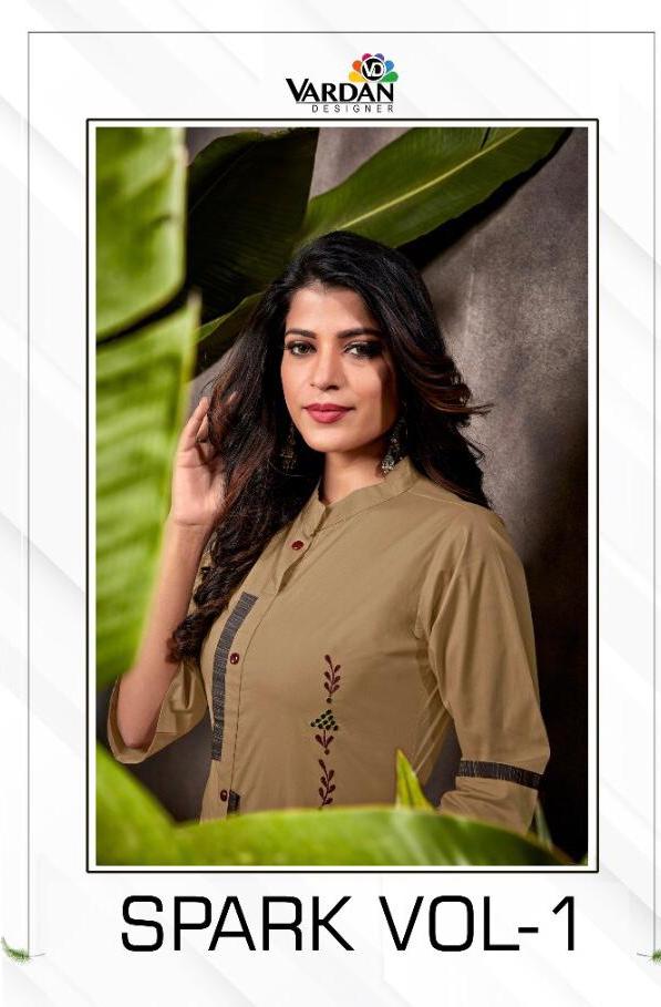 Vardan Spark Vol 1 Cotton Handwork Ladies Wear Top With Pant Wholesaler