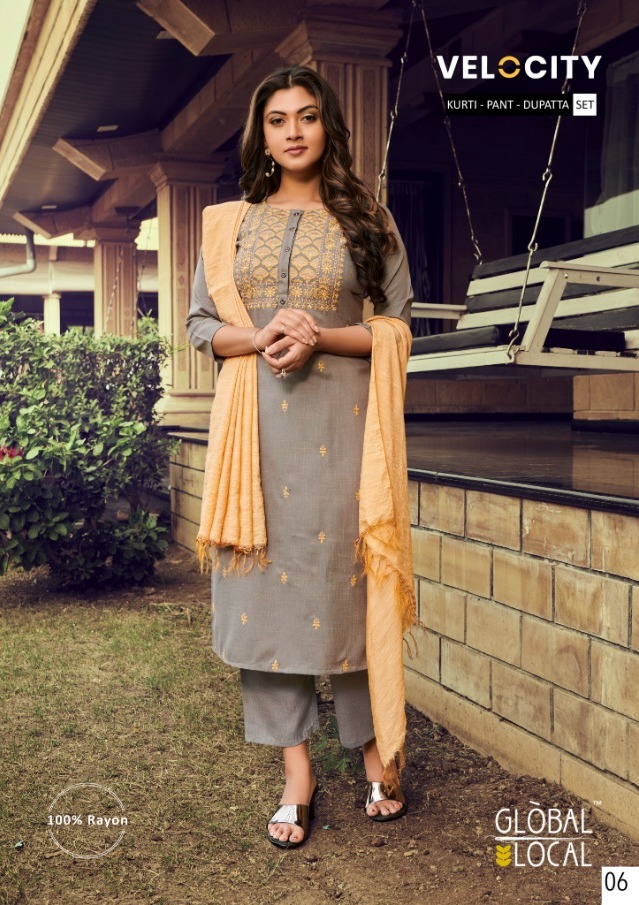 Velocity By Global Local Readymade Rayon Salwar Kameez Buy Online