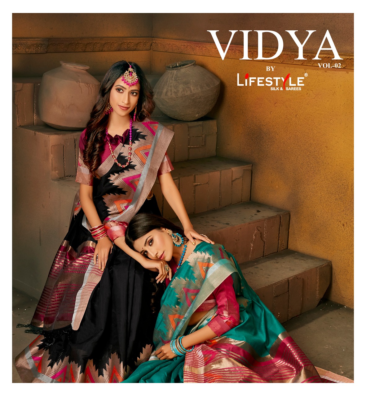 Vidya Vol 2 By Lifestyle Cotton Exclusive Saree At Online Seller