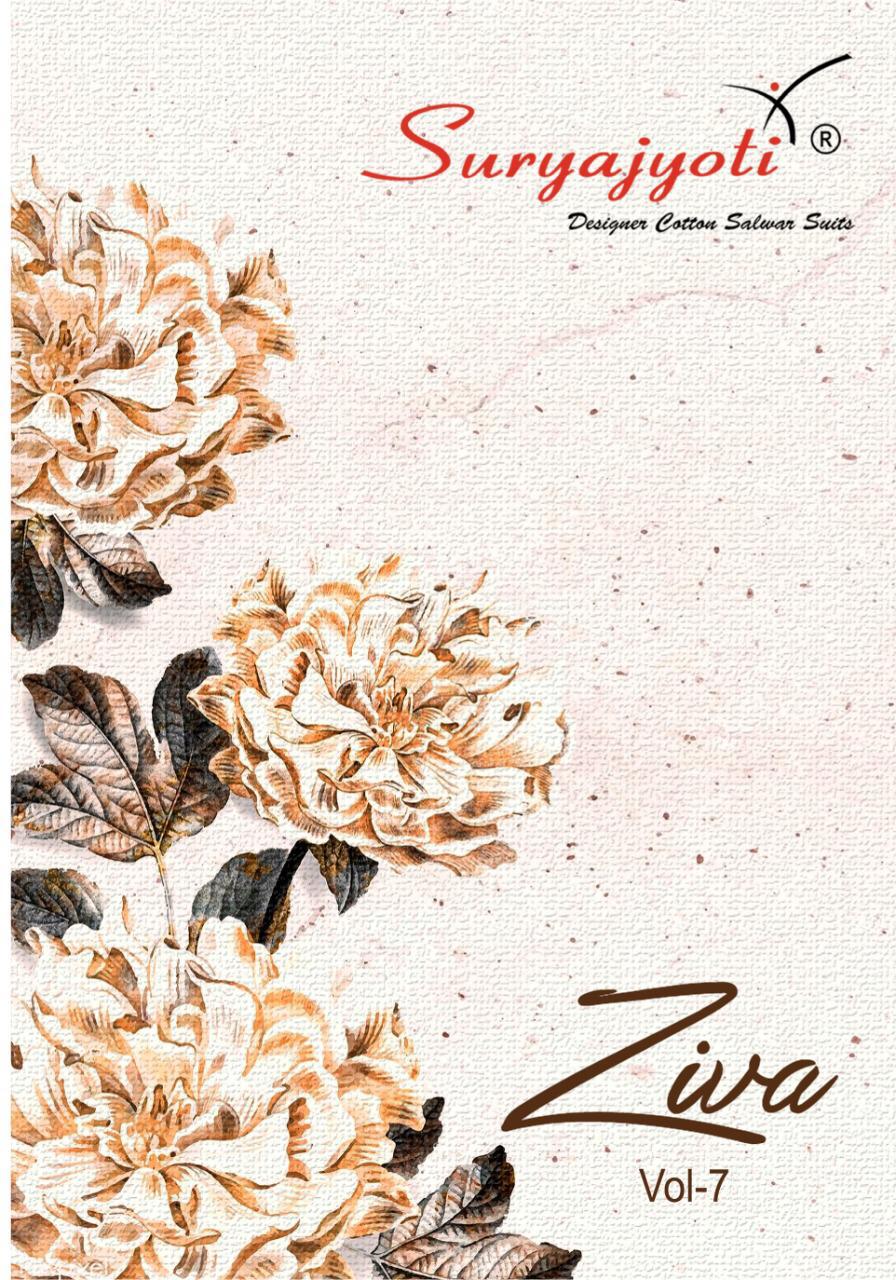 Ziva Vol 7 By Suryajyoti Satin Cotton With Fine Work Exclusive Salwar Kameez